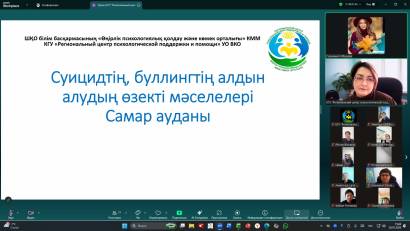 Рабочее совещание по вопросам профилактики суицидального поведения и буллинга среди обучающихся